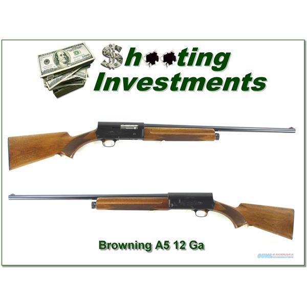 12 Gauge Browning A5 Light 71 Belgium Honey Blond 26in IC