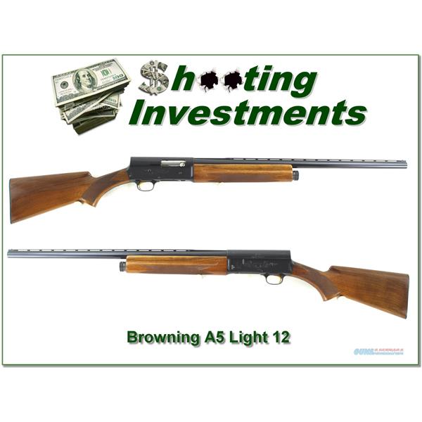 12 Gauge Browning A5 Light 70 Belgium 26in IC VR