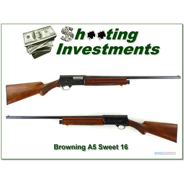 16 Gauge Browning A5 Sweet Sixteen 1949 Belgium 26in IC!