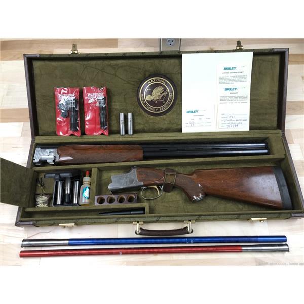 Winchester 101 O/U 12ga shotgun, NWTF - 1 of 300, Briley 20ga inserts, case 27 inch " barrel
