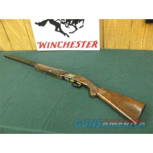 7385 Winchester 101 TEXAS SESQUICENTENNIAL 20 gauge 27 inch barrels, ic/mod, lustrous blue, gold map and state seal, vent rib single trigger,ejectors,AAA++FANCY WALNUT, butt plate,only 150 made to celebrate Statehood in 1986, this is# 121.