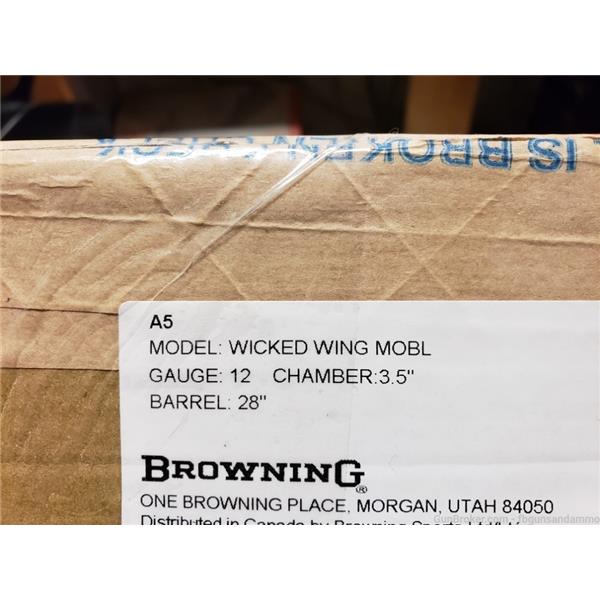 A-5 RDY2SHIP NEW BROWNING A5 WICKED WING 12 GA 28" MOSSY OAK BOTTOMLANDS 3.5 28 023614677161 inch " barrel 0118472004 INCH GAUGE GOLD