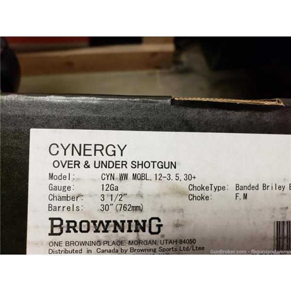 RDY2SHIP! NEW! BROWNING CYNERGY WICKED WING 12 GA 30 MOSSY OAK BOTTOMLAND 023614739296 inch " barrel 018719203 BURNT BRONZE GAUGE