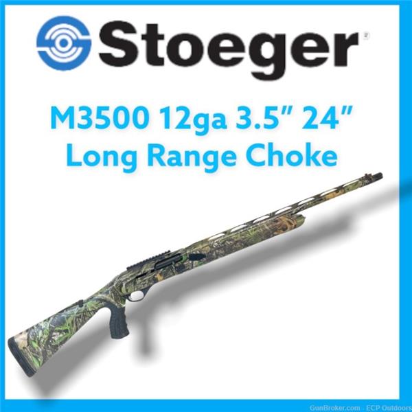 M3500 Shotgun Stoeger Turkey Magnum Semi-Auto 12ga 3.5" 24" Camo Finish 25 inch " barrel