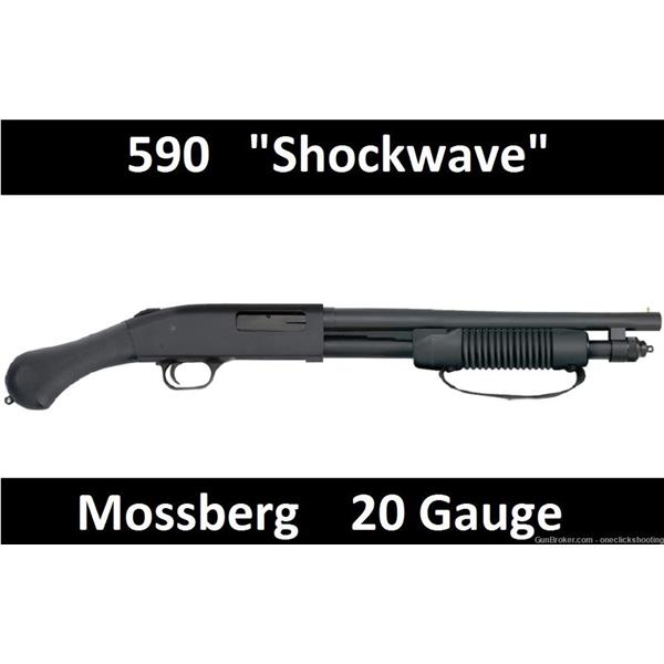 20 Gauge Mossberg 590 Shockwave 50657 20Ga Ga NO CA 015813506571 14.375" 3" 5+1 14 inch " barrel